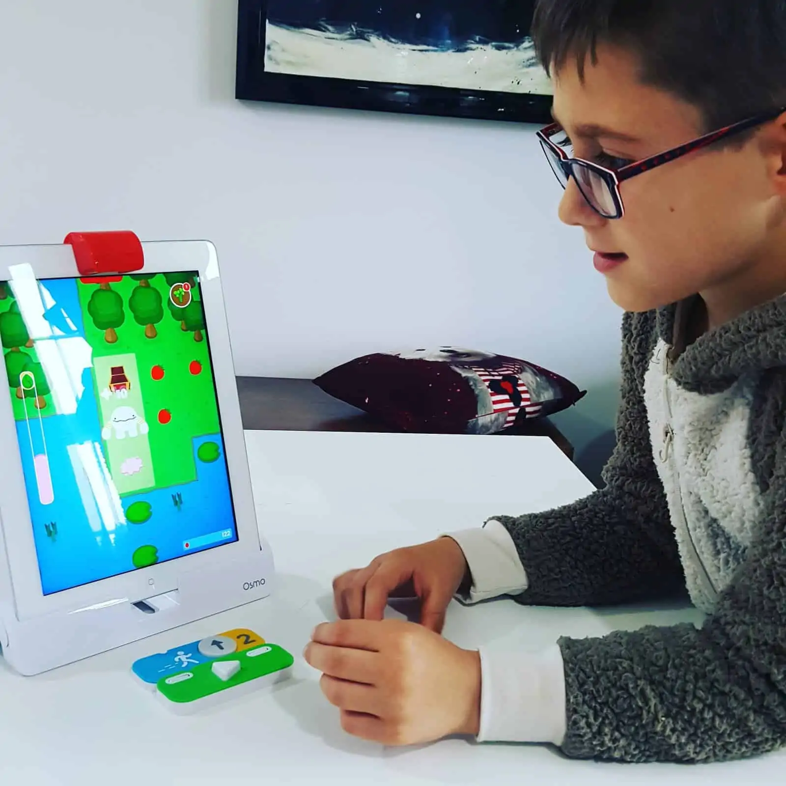 Playing Osmo Coding with Awbie