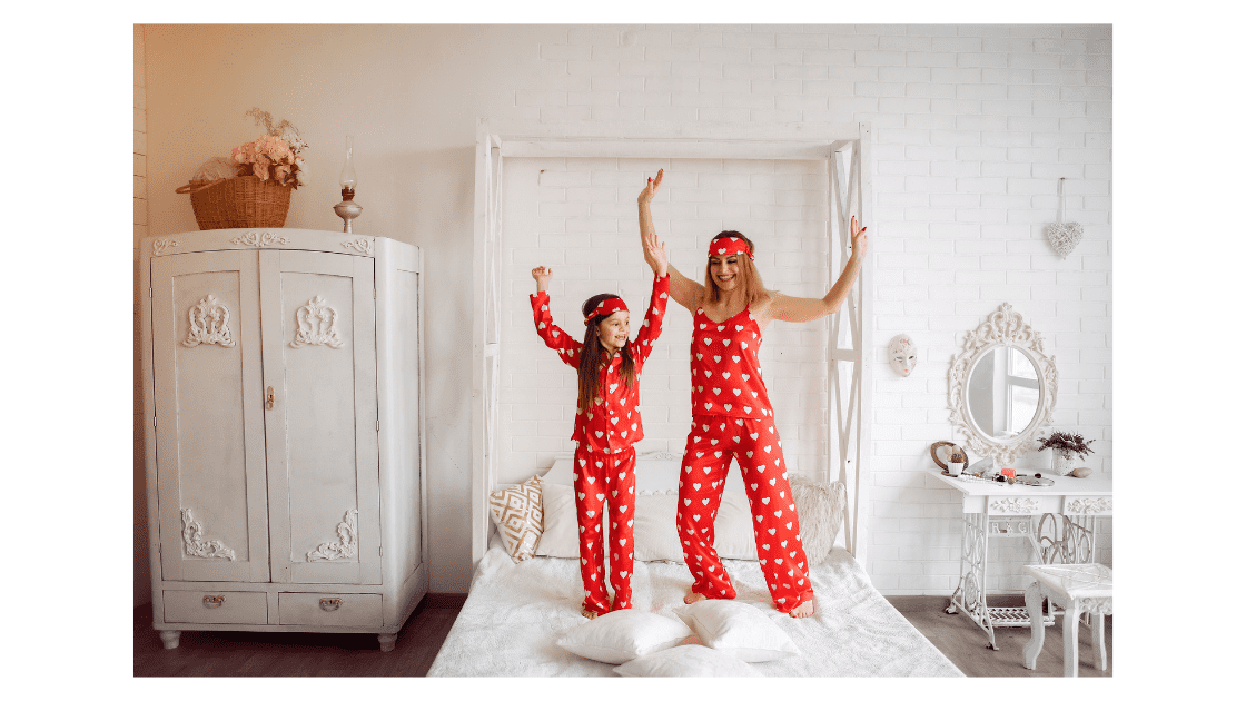 mother and daughter matching
