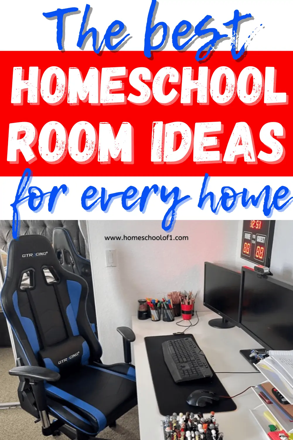 how to set up a homeschool room in any home