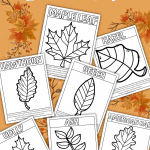 FALL LEAVES COLORING PAGES