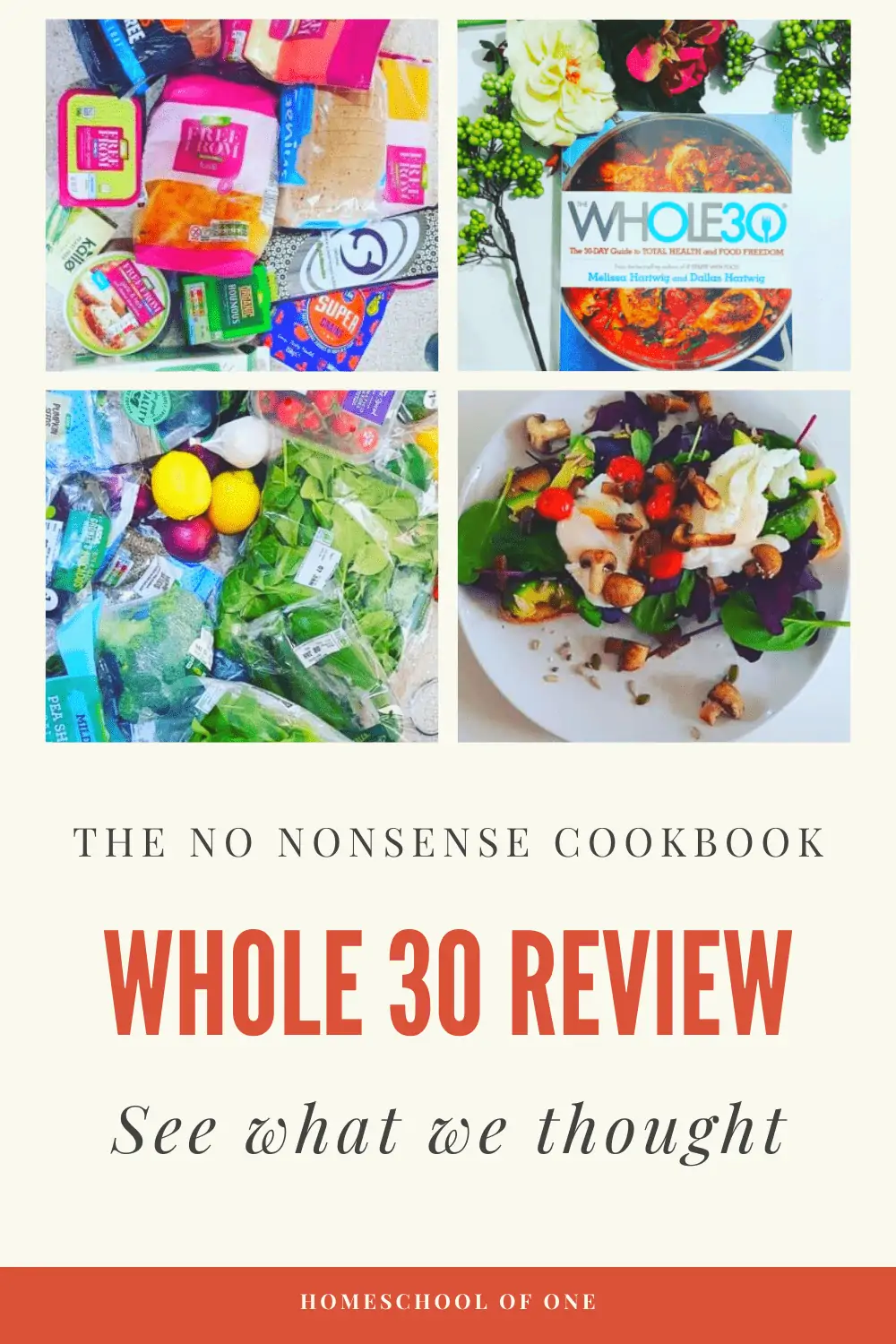 Whole 30 book review, the no-nonsense cookbook