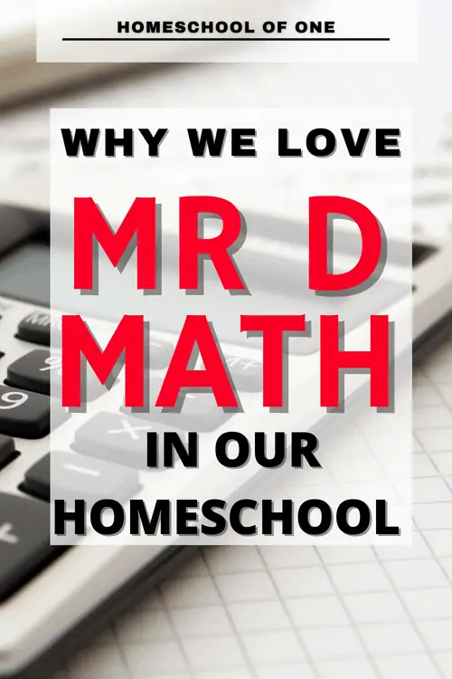 Why we love Mr D Math in our homeschool 