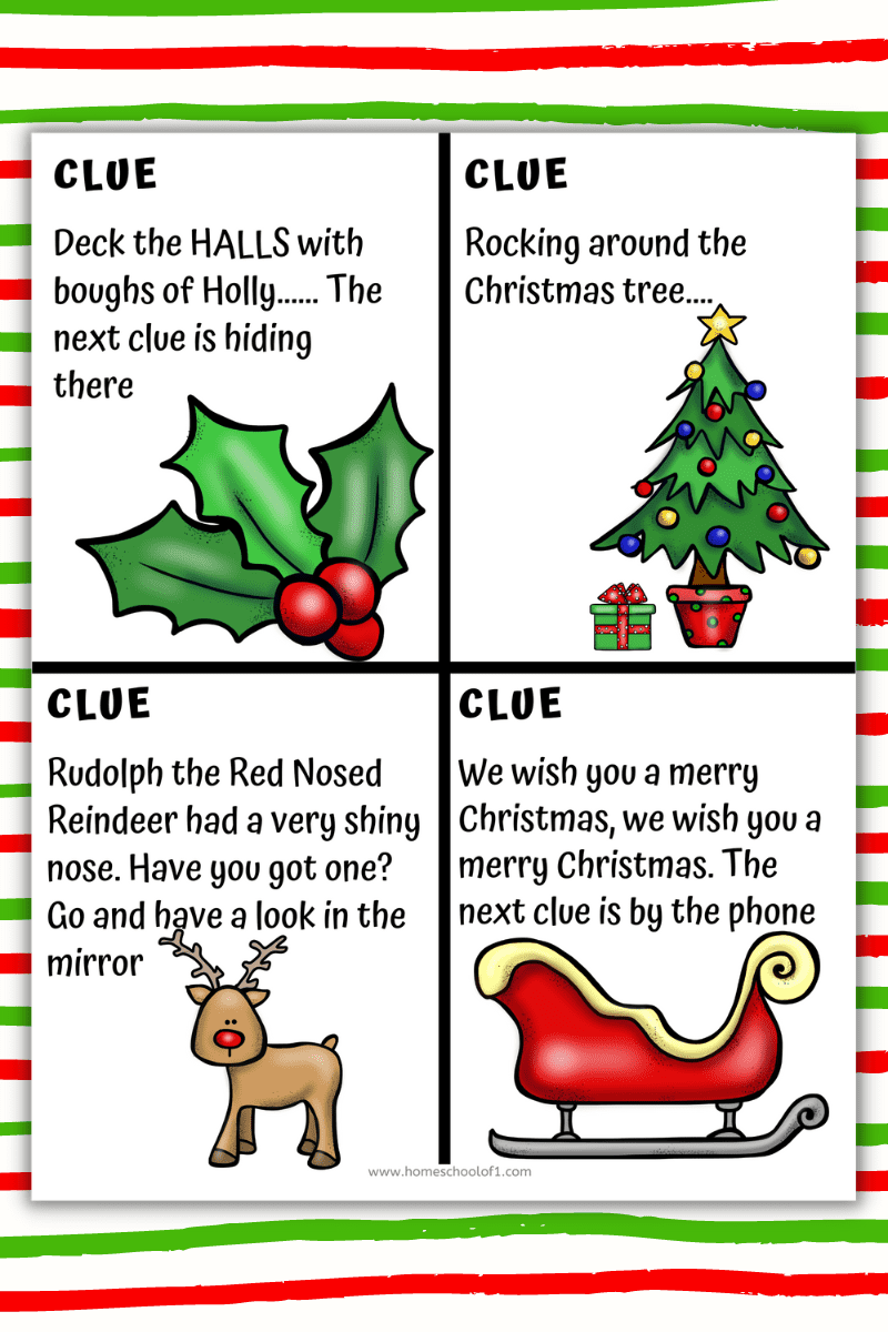 CHRISTMAS HUNT CLUE