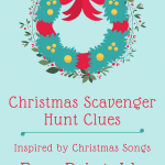 Christmas Scavenger Hunt FREE Printable