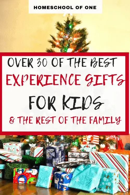 The best gift experience ideas for kids and the rest of the family. Perfect for a special Christmas gift #experiencegifts #gifts 