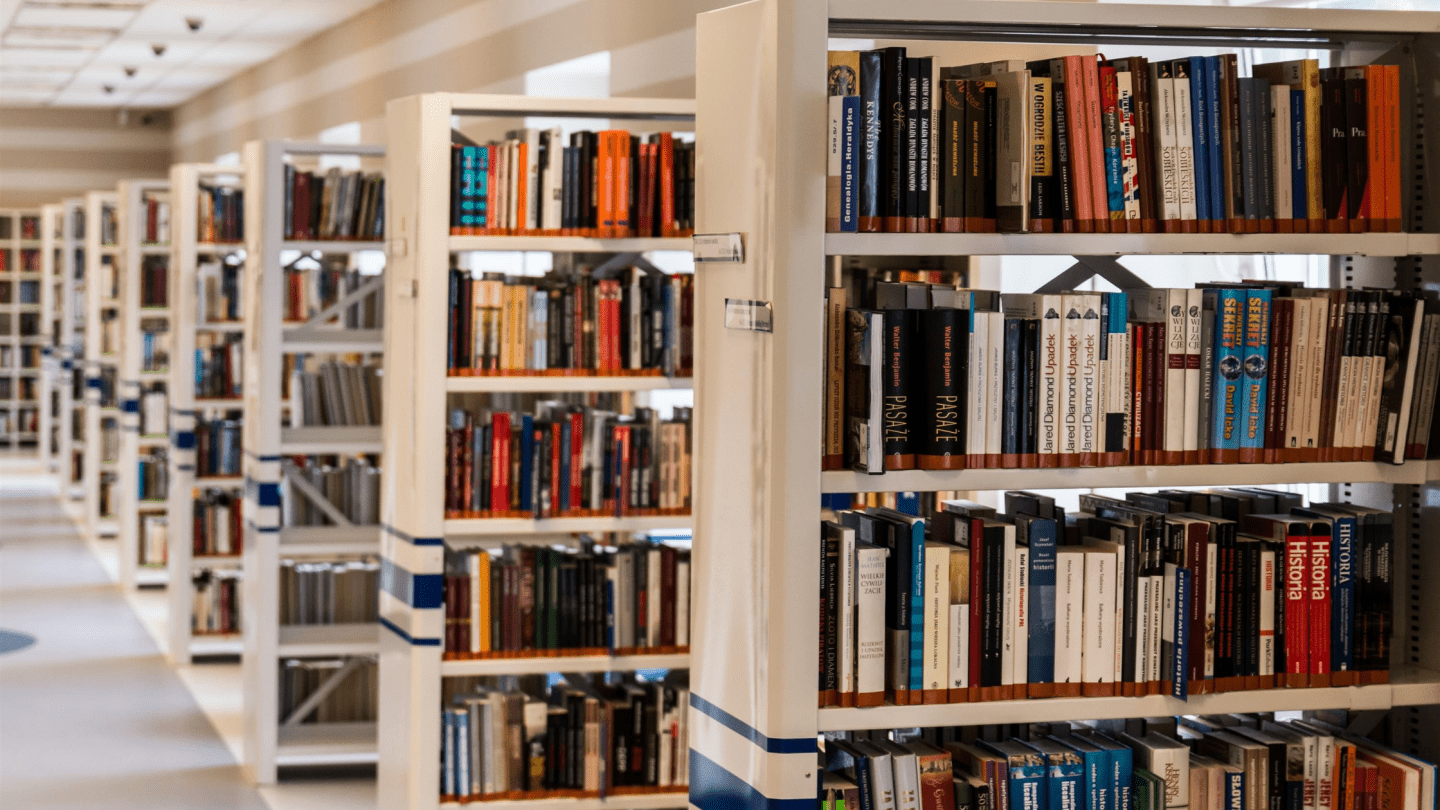 library with books