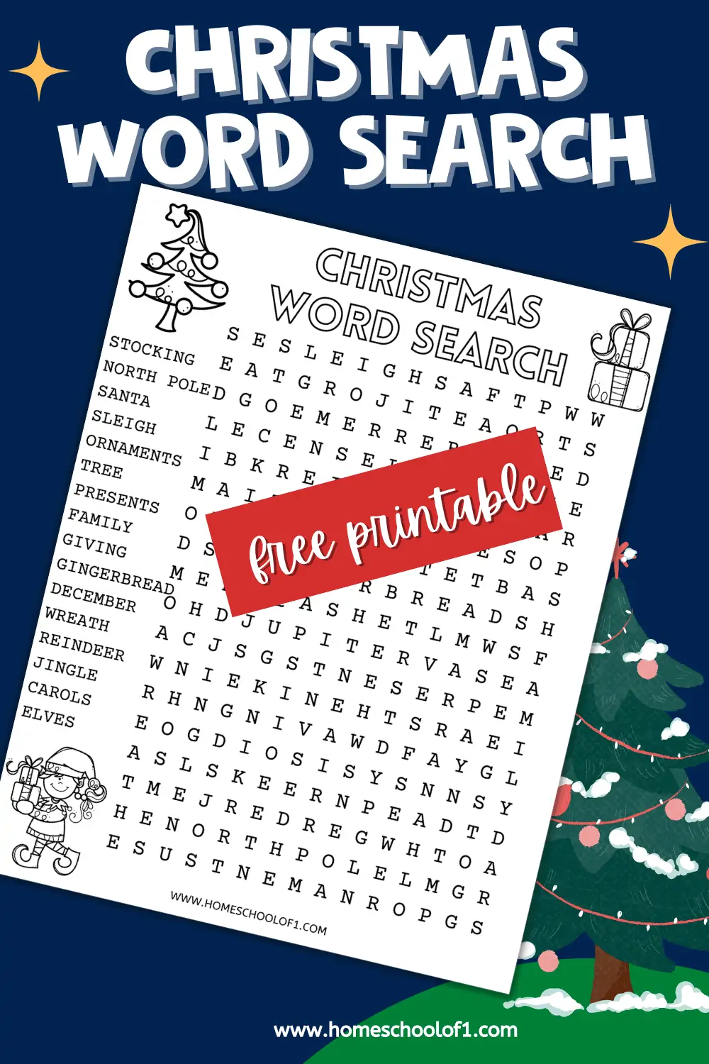 Christmas word search
