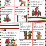 ELF SCAVENGER HUNT CLUES