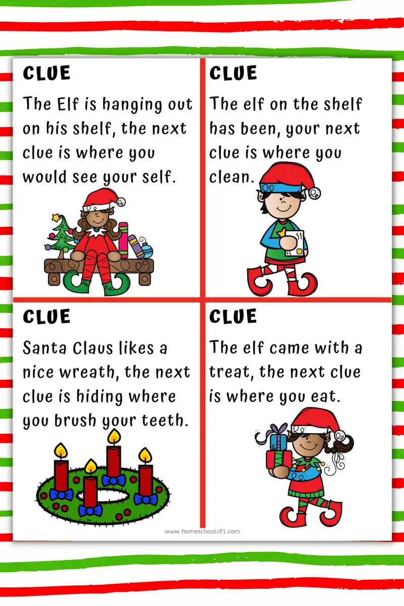 ELF TREASURE HUNT CLUE