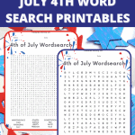 July 4th Word Search Free Printable for the whole family to enjoy