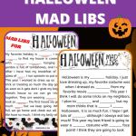 Mad Libs for Halloween, have fun this Halloween with these FREE Halloween Mad libs for kids