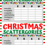 christmas scattergories boards