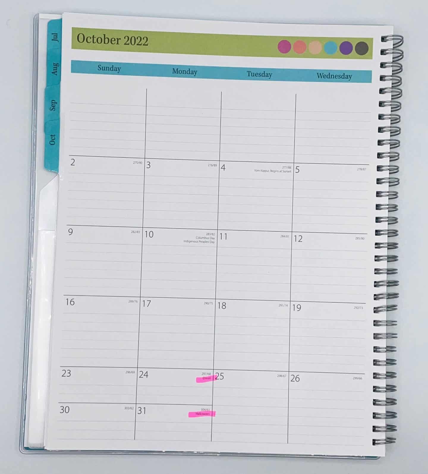 homeschool planner blue sky