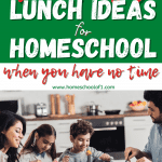 lunch ideas for homeschool when you don't have time