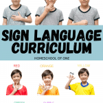 sign language curriculum