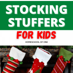 If you are looking for kids stocking stuffers you are in the right place. These over 30 gifts are not only perfect for back to homeschool gifts, but would make AWESOME stocking stuffers too! #stockingstuffers
