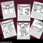 HALLOWEEN STORY COLORING PAGES