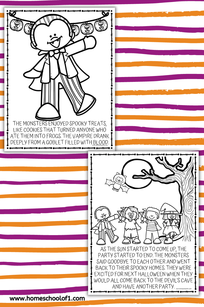 VAMPIRE COLORING PAGE