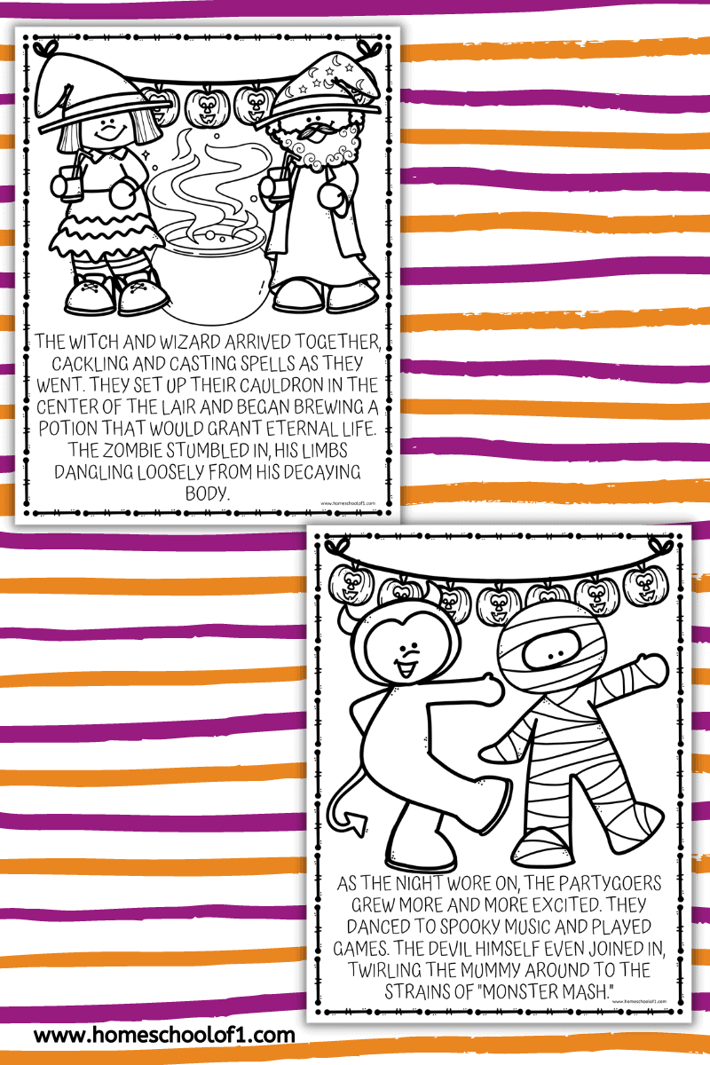 WITCHES COLORING PAGE