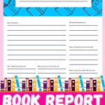 FreeBook Report Template Printable perfect for homeschool