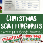 christmas scattergories pdf