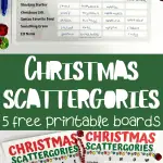 christmas scattergories pdf