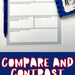 compare and contrast movie and book template