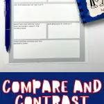 compare and contrast movie and book template