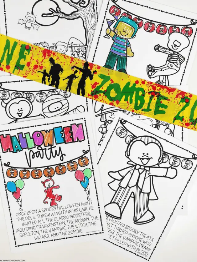 Engage Kids in Spooky Fun with Halloween Coloring Pages