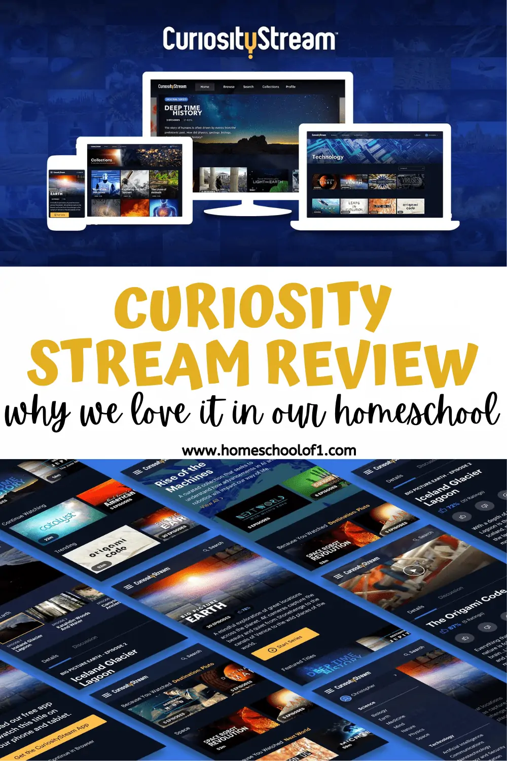 curiosity stream review - the best educational documentaries, and why we love it in our homeschool