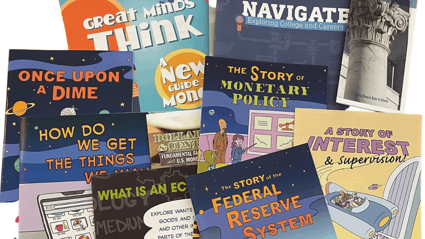 Free financial literacy workbooks sent from the Federal Reserve Banks in America