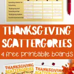 thanksgiving scattergories pdf
