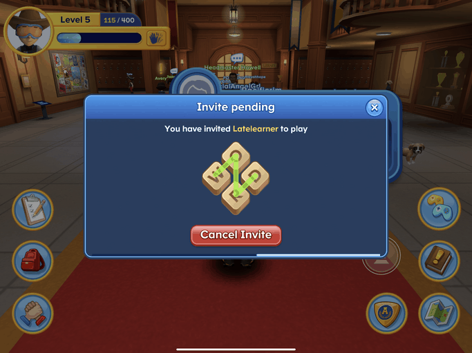 Adventure Academy Battle with other students