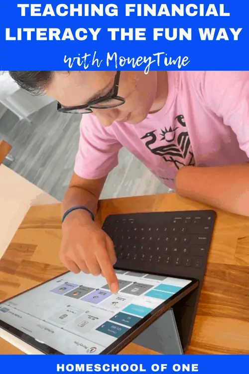 Teaching financial literacy the fun way with MoneyTime kids. A fantastic finance curriculum aimed at kids in middle grade #money #homeschool