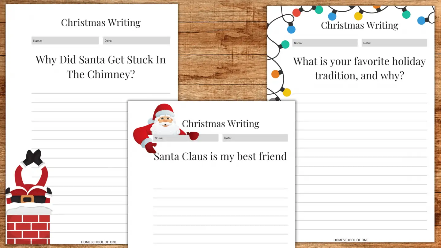 3 christmas writing prompts