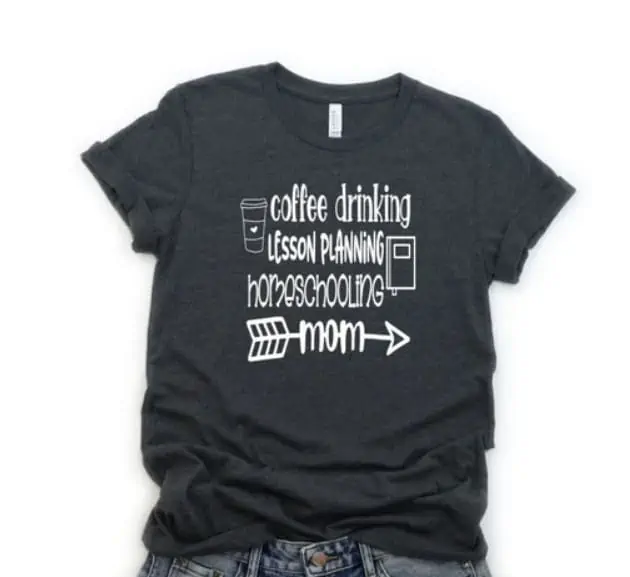 etsy homeschool mom tshirt