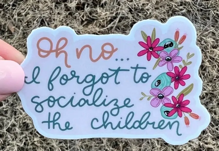 homeschool mom sticker