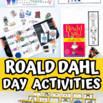 Roald Dahl printables and a Guess Who game with custom character cards for celebrating Roald Dahl Day with kids.