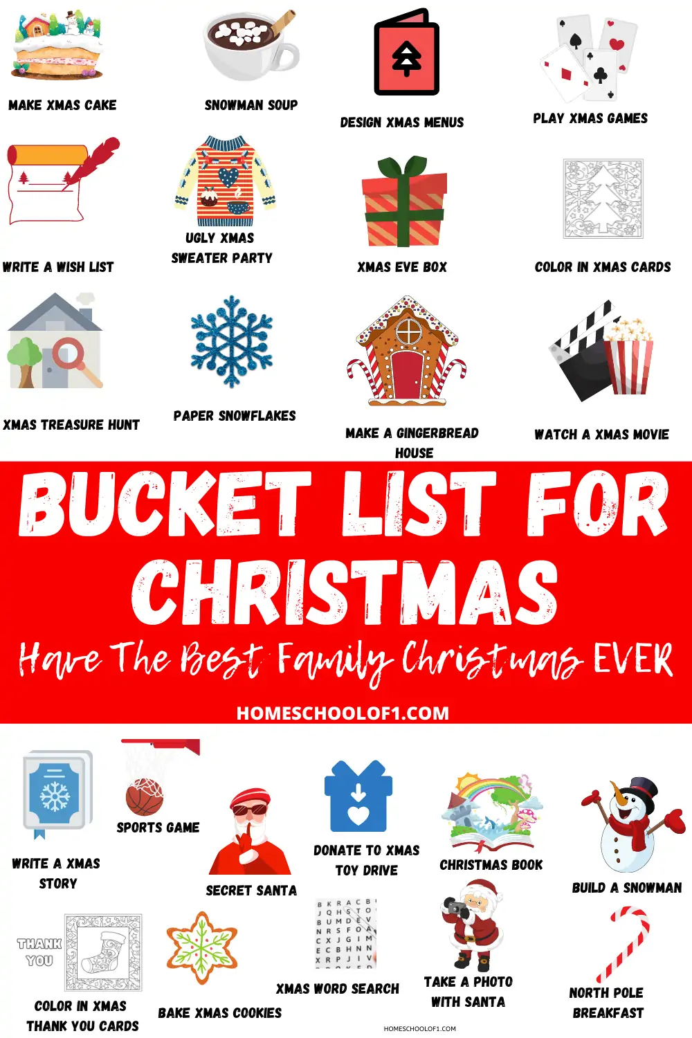 The Best Christmas Bucket list that you can do together as a family this December #bucketlist #christmas