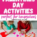 Valentines Day Activities that are perfect for homeschool, with math, stem, history, English language and lots more all Valentines themed