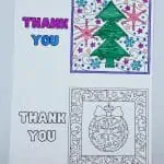coloring thank you cards