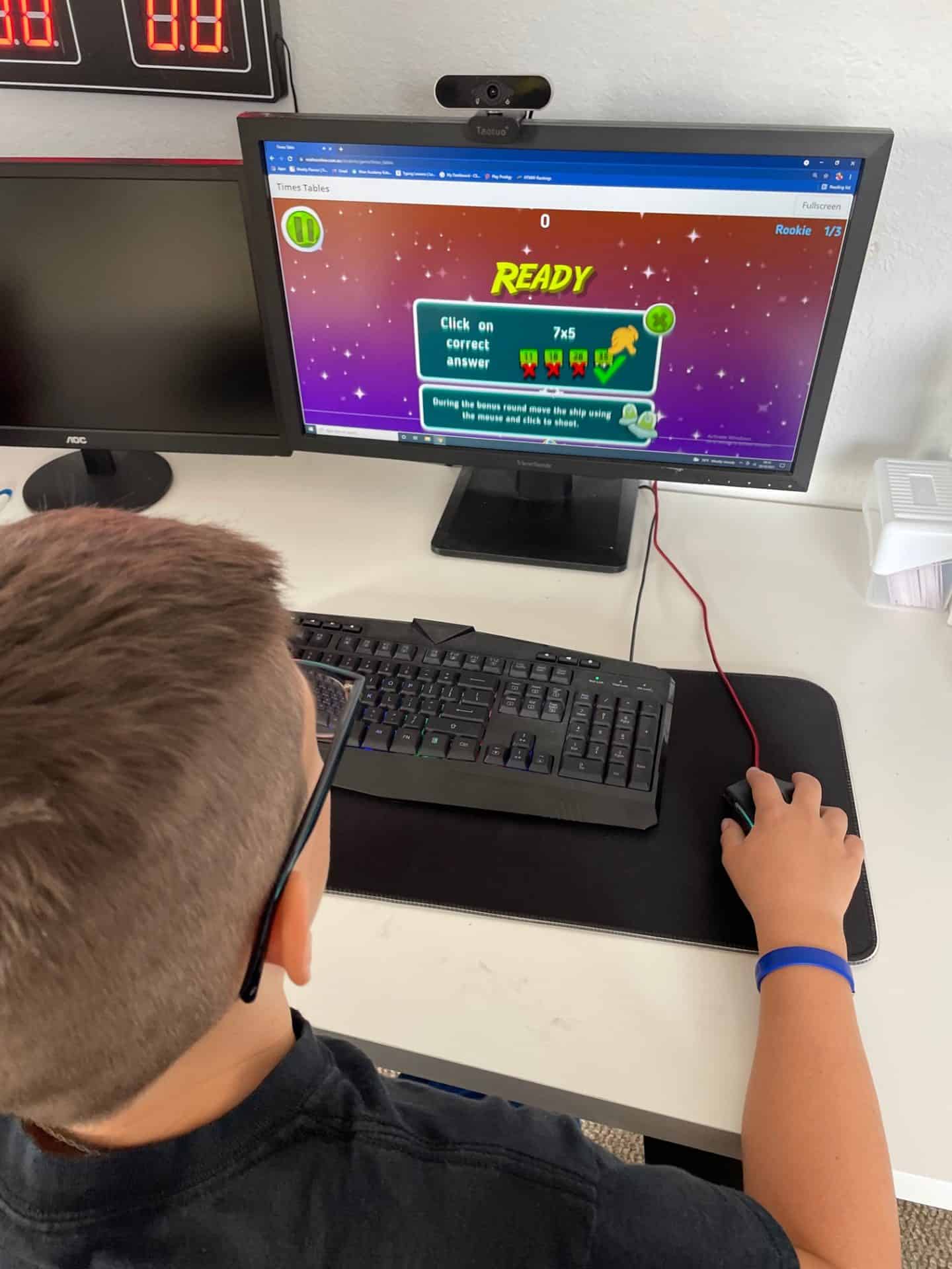 Playing CTC Math game online