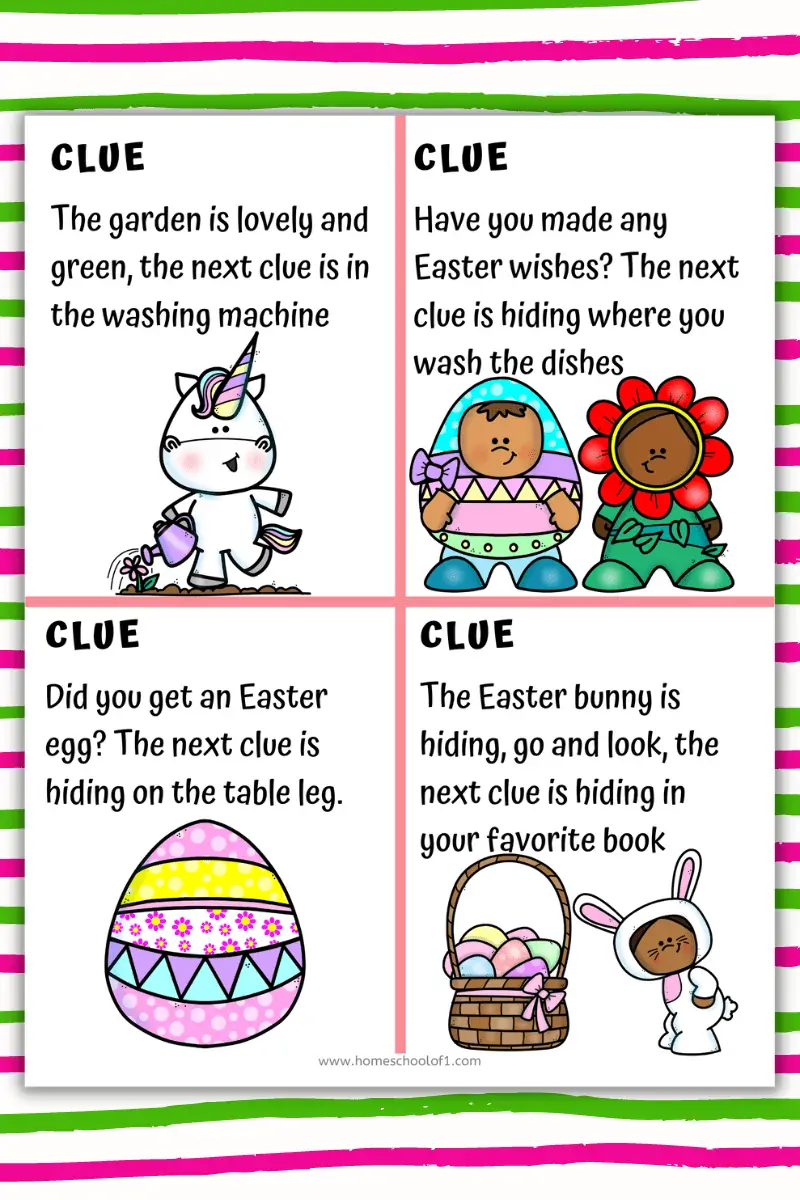 easter egg hunt clue