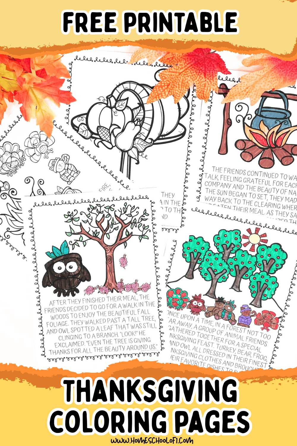 Free Printable Thanksgiving Coloring Pages