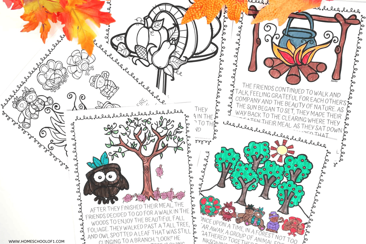 free thanksgiving coloring pages