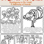 thanksgiving colouring pages