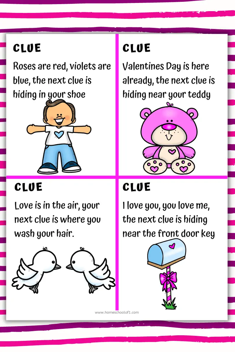 valentines treasure hunt