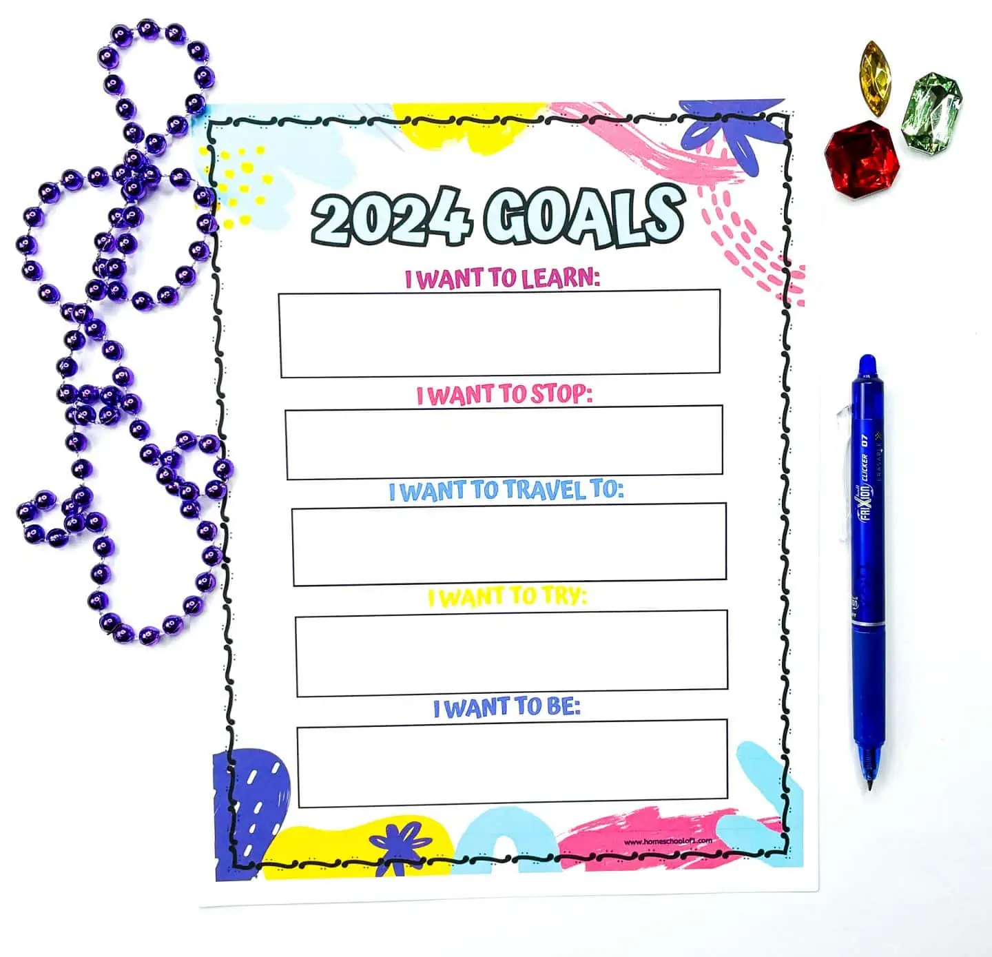 2024 NEW YEAR RESOLUTION PRINTABLES