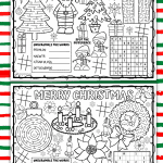 Christmas printable placemats