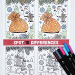 Christmas spot the difference printables